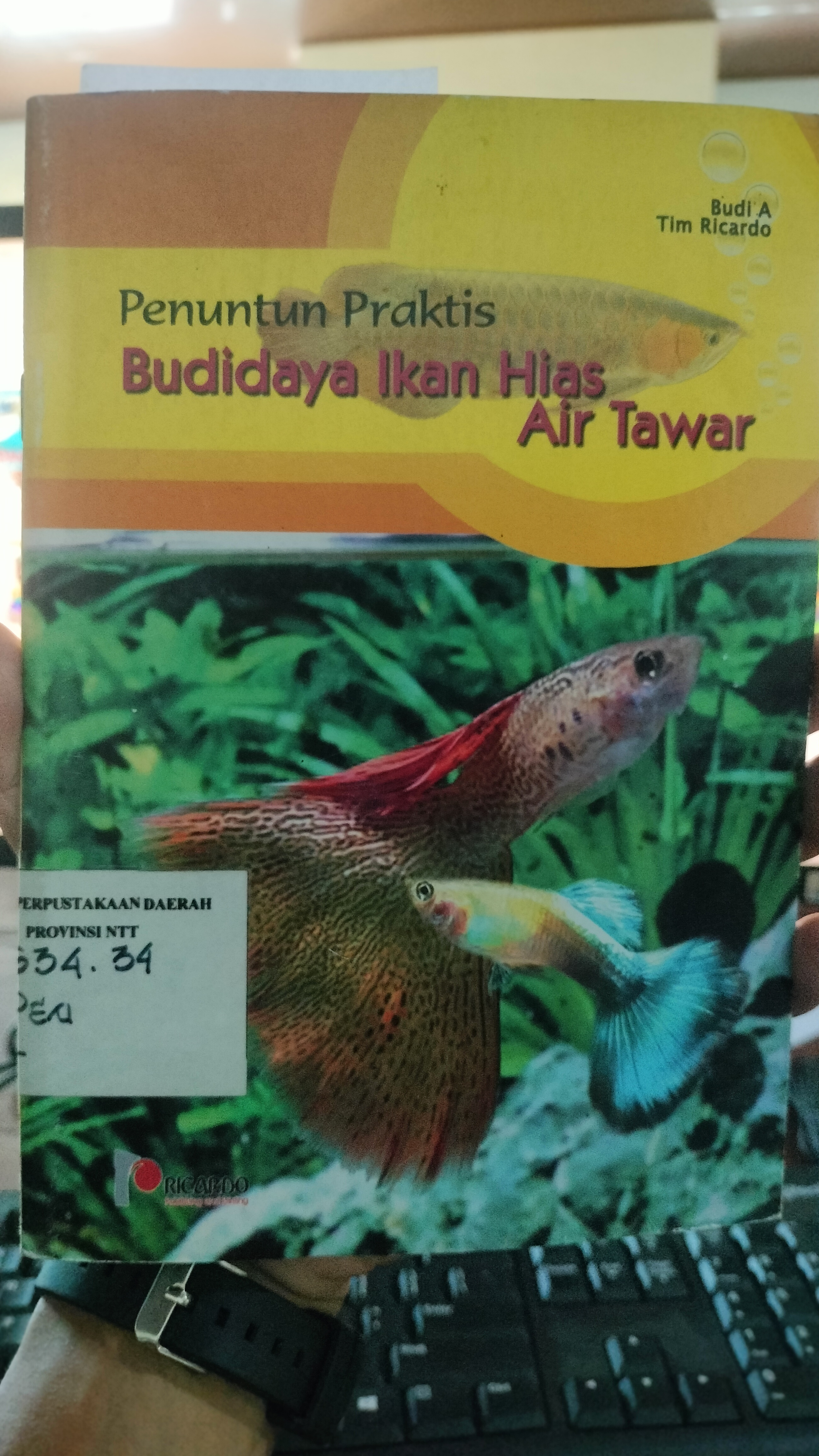 Cover Penuntun Praktis :  Budidaya Ikan Hias Air Tawar / Budi