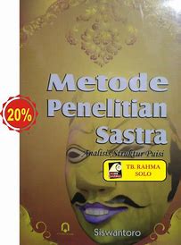 Cover Metode Penelitian Sastra / Siswantoro